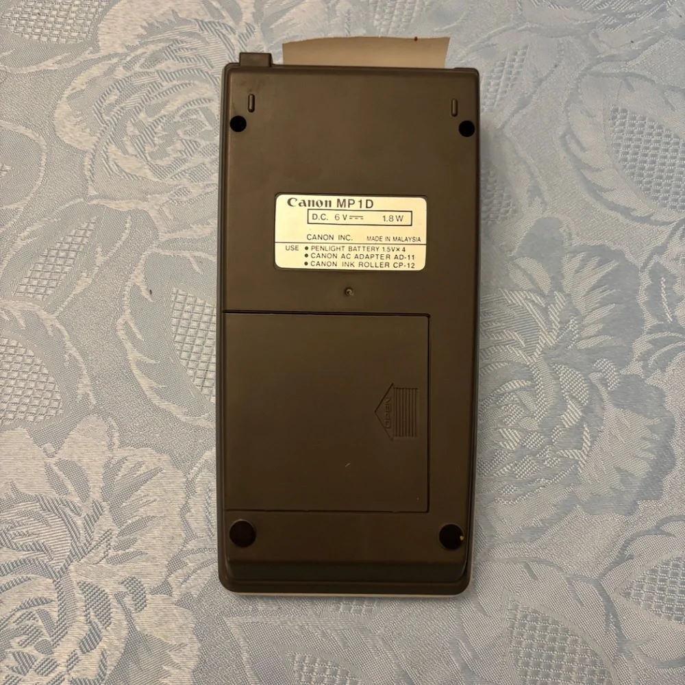 Canon MP1D Palm Printer Calculator